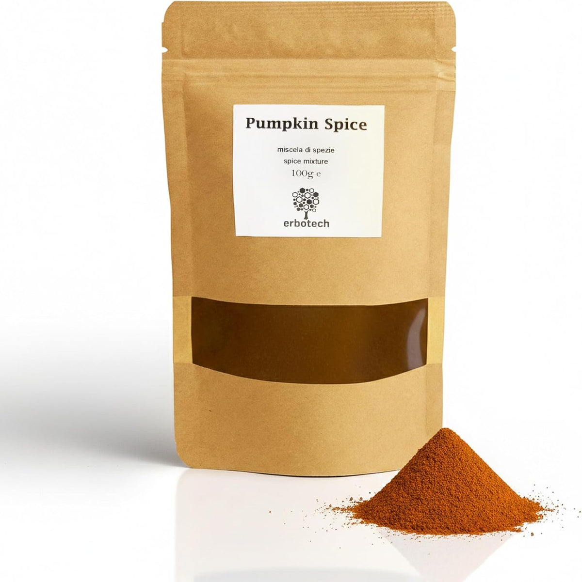 Pumpkin Spice 100 g, Miscela di Spezie Naturali Ideale per Dolci, Bevande e Latte, Aromatica e Versatile