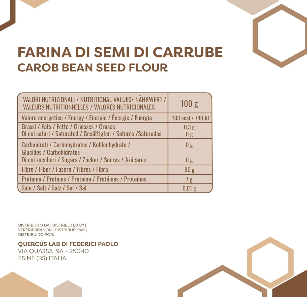 Farina di Semi di Carrube 50g